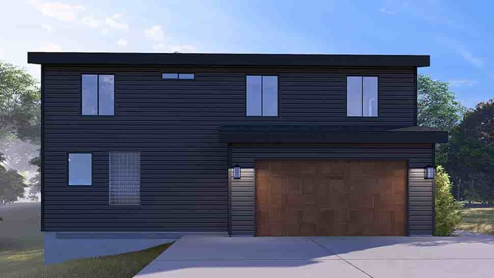 Contemporary, Modern House Plan 83640 with 4 Beds, 4 Baths, 2 Car Garage Picture 3