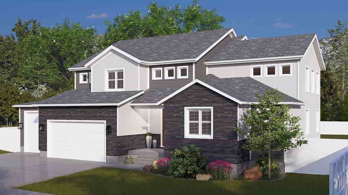 Craftsman, Traditional House Plan 83648 with 3 Beds, 3 Baths, 3 Car Garage Picture 1