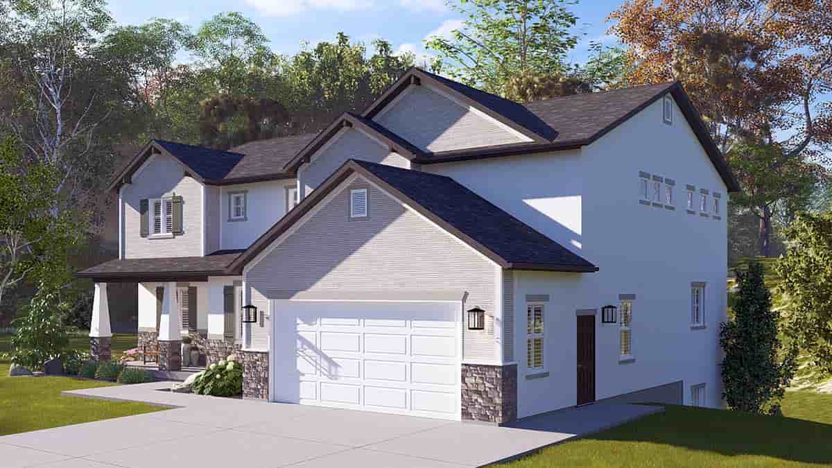 Country, Craftsman, Traditional House Plan 83650 with 5 Beds, 4 Baths, 2 Car Garage Picture 1