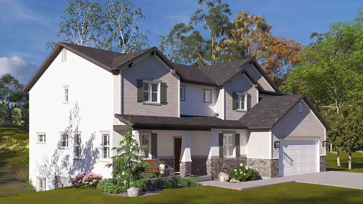 Country, Craftsman, Traditional House Plan 83650 with 5 Beds, 4 Baths, 2 Car Garage Picture 2