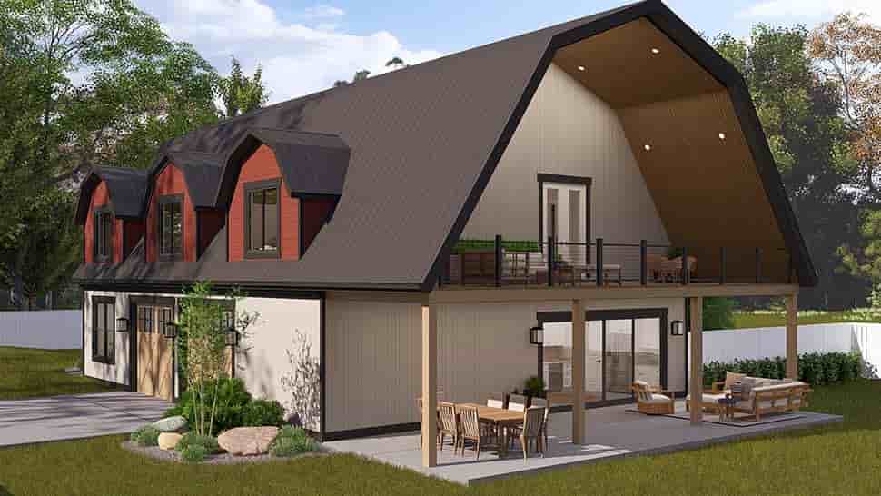 Barndominium House Plan 83668 with 3 Beds, 4 Baths, 4 Car Garage Picture 3