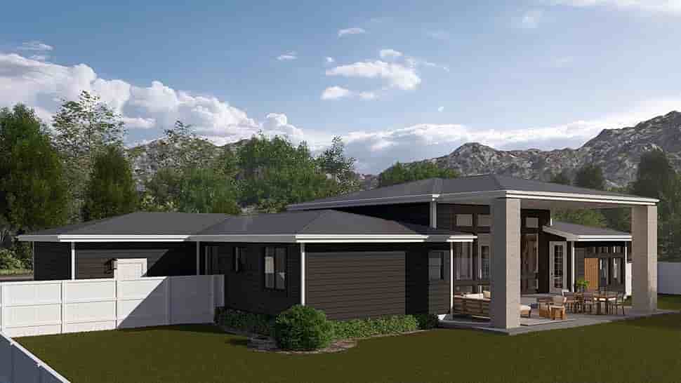 Contemporary, Modern, Prairie, Ranch House Plan 83669 with 3 Beds, 3 Baths, 3 Car Garage Picture 3
