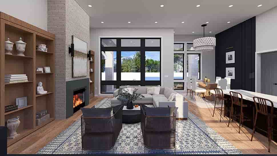 Contemporary, Modern, Prairie, Ranch House Plan 83669 with 3 Beds, 3 Baths, 3 Car Garage Picture 7