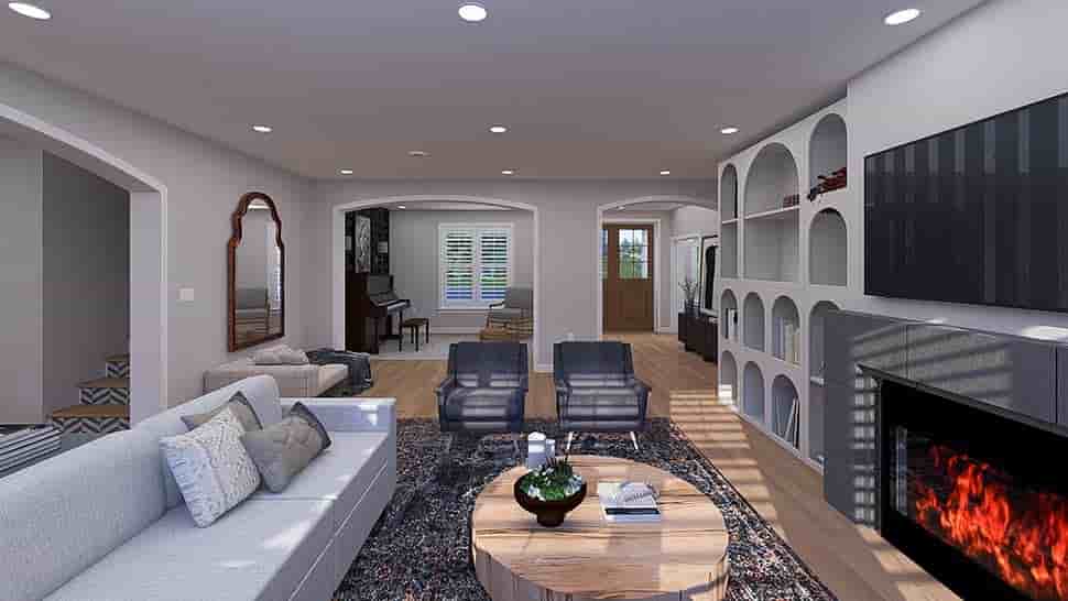 New American, Traditional House Plan 83683 with 5 Beds, 4 Baths, 3 Car Garage Picture 12