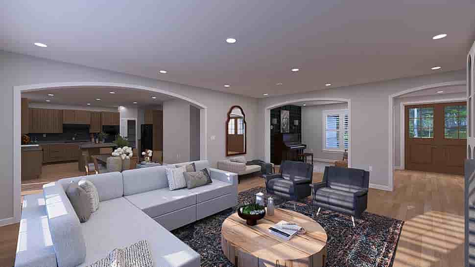 New American, Traditional House Plan 83683 with 5 Beds, 4 Baths, 3 Car Garage Picture 13