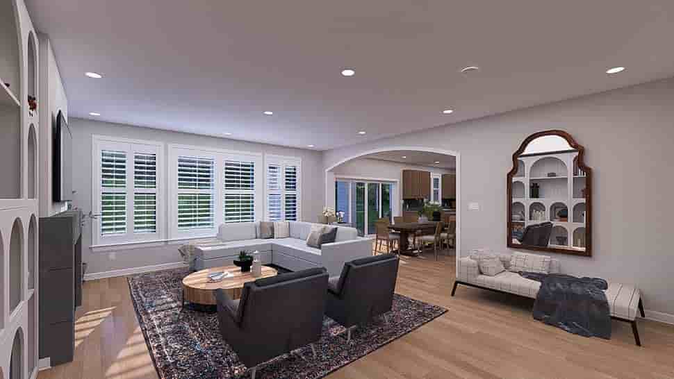 New American, Traditional House Plan 83683 with 5 Beds, 4 Baths, 3 Car Garage Picture 14