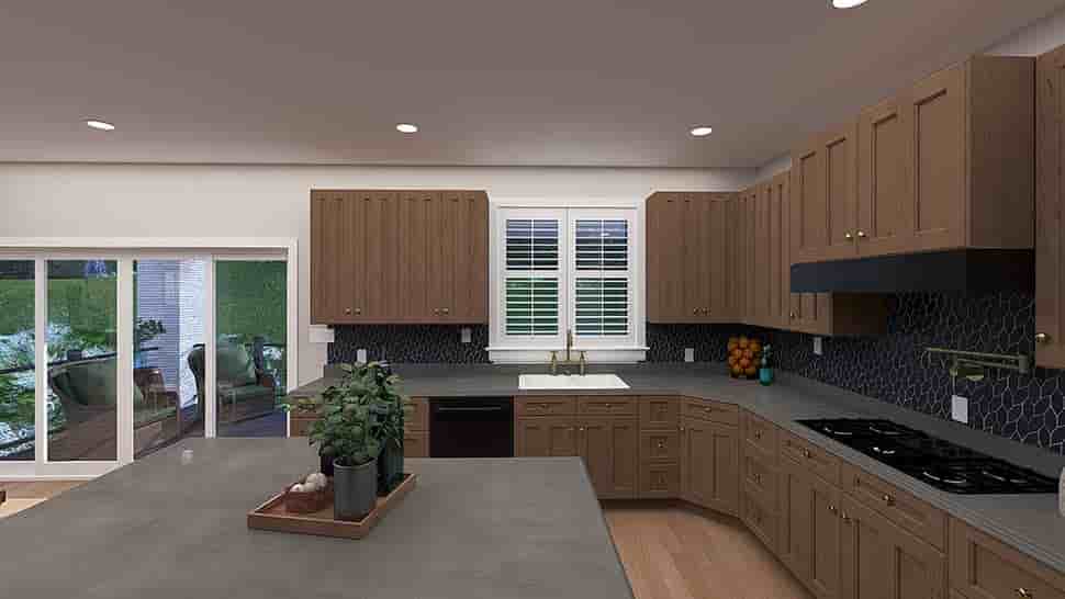 New American, Traditional House Plan 83683 with 5 Beds, 4 Baths, 3 Car Garage Picture 18