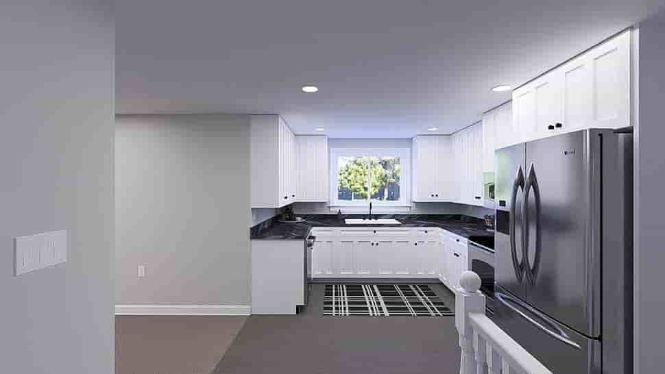 Country, Farmhouse Garage-Living Plan 83684 with 1 Beds, 2 Baths, 4 Car Garage Picture 4
