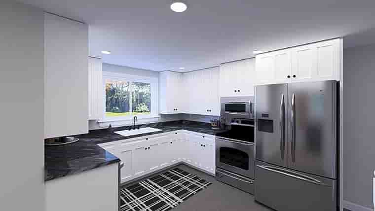 Country, Farmhouse Garage-Living Plan 83684 with 1 Beds, 2 Baths, 4 Car Garage Picture 5