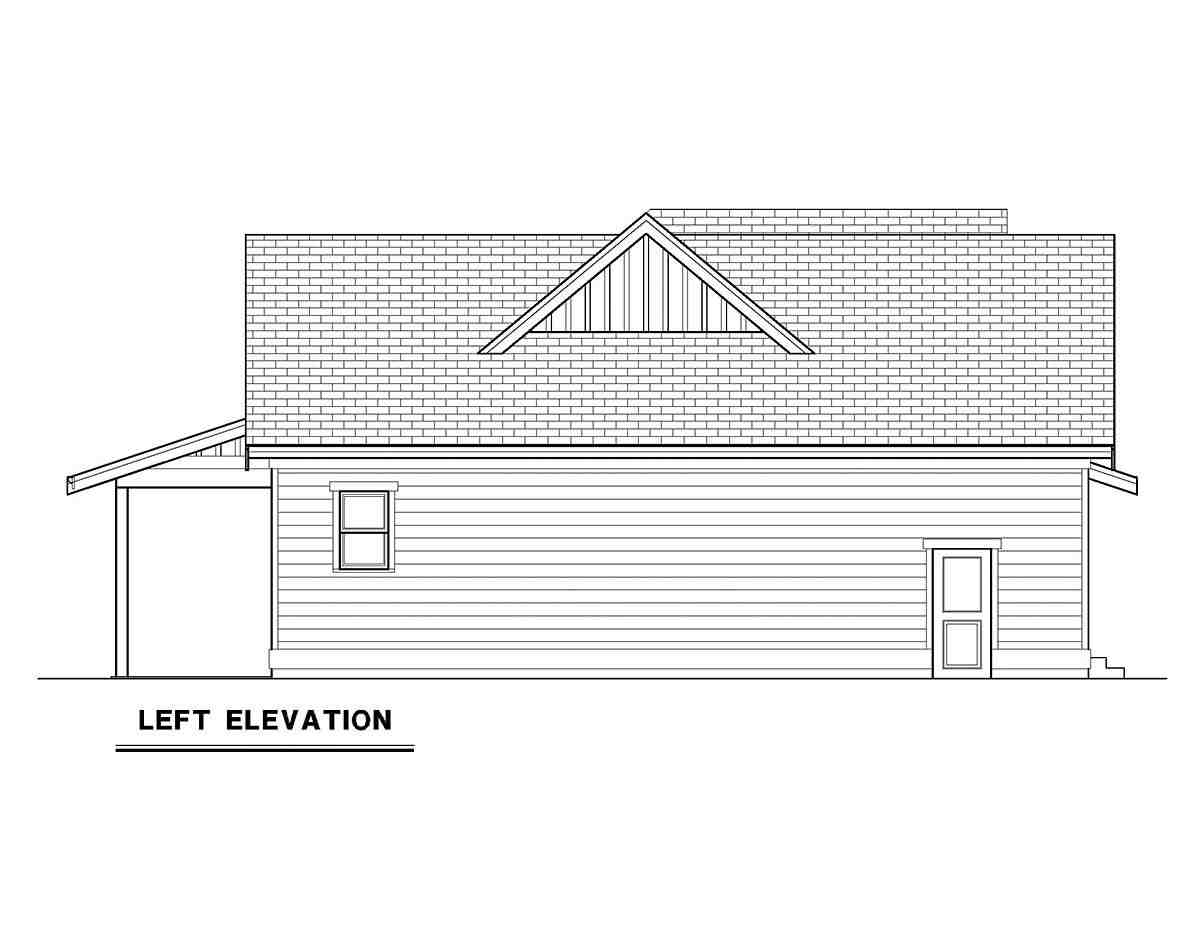 Cottage, Craftsman, Farmhouse, Traditional House Plan 83800 with 3 Beds, 2 Baths, 2 Car Garage Picture 2