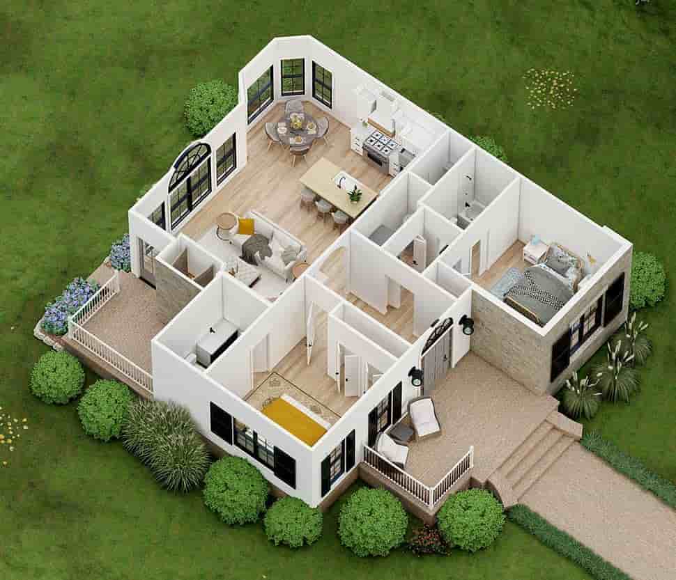 Cottage, Craftsman, Traditional House Plan 83908 with 2 Beds, 2 Baths Picture 13