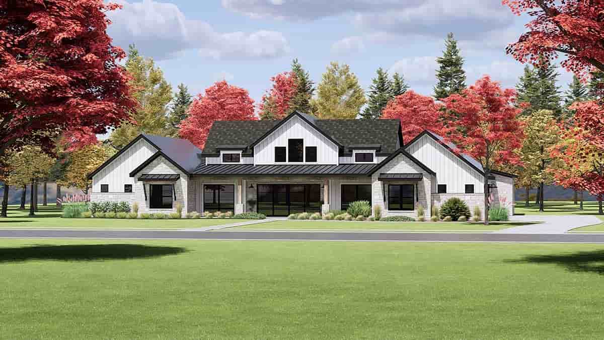 Country, Craftsman, Farmhouse House Plan 84103 with 4 Beds, 5 Baths, 3 Car Garage Picture 1