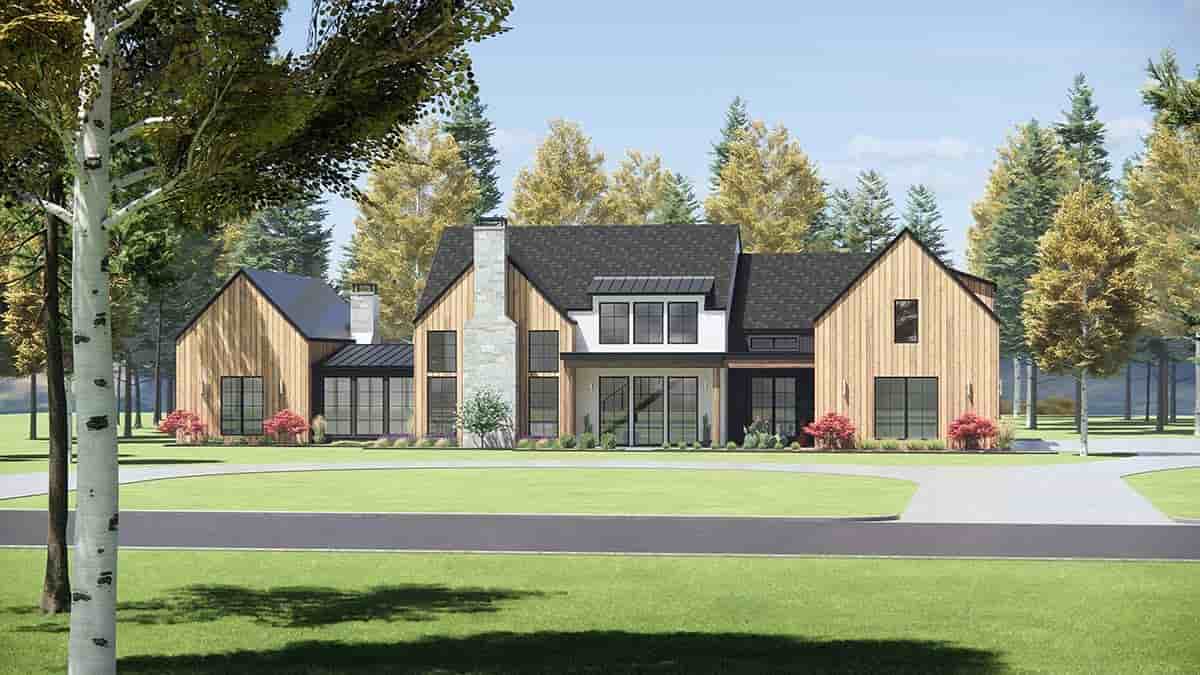 Farmhouse, Modern House Plan 84110 with 4 Beds, 5 Baths, 4 Car Garage Picture 1