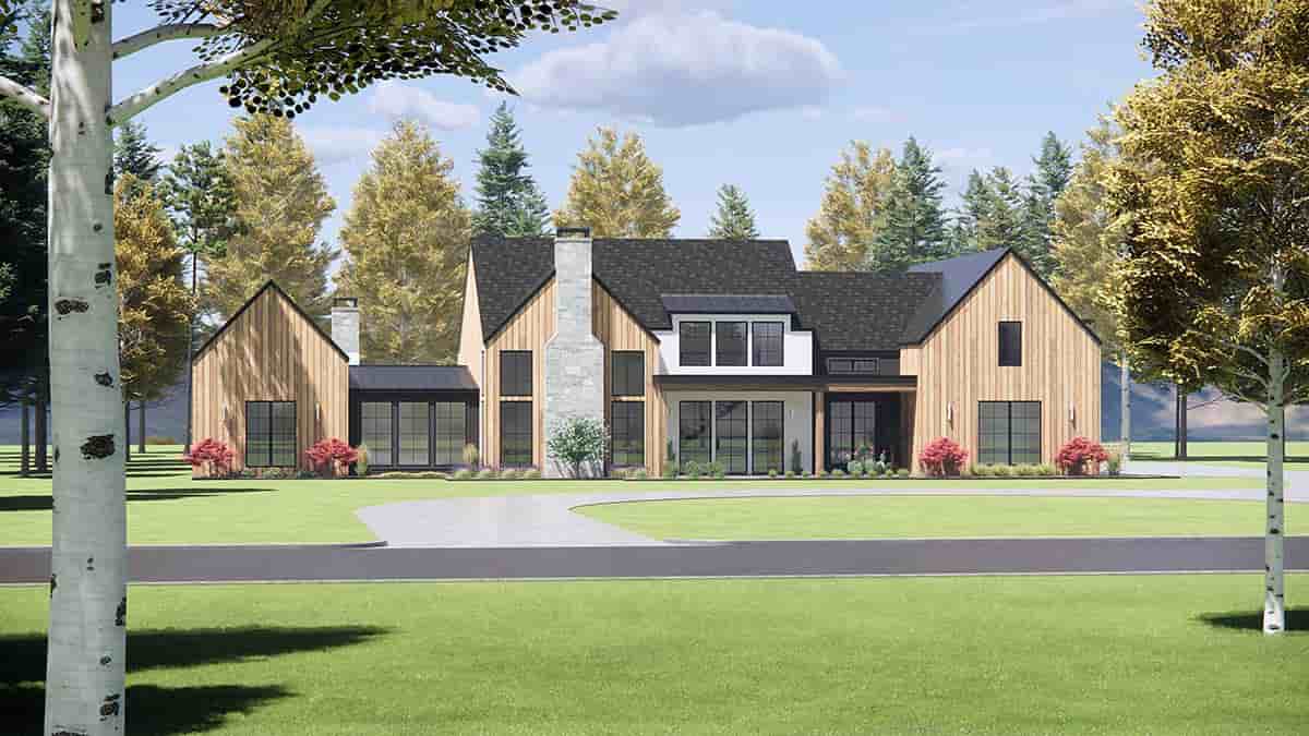 Farmhouse, Modern House Plan 84110 with 4 Beds, 5 Baths, 4 Car Garage Picture 2