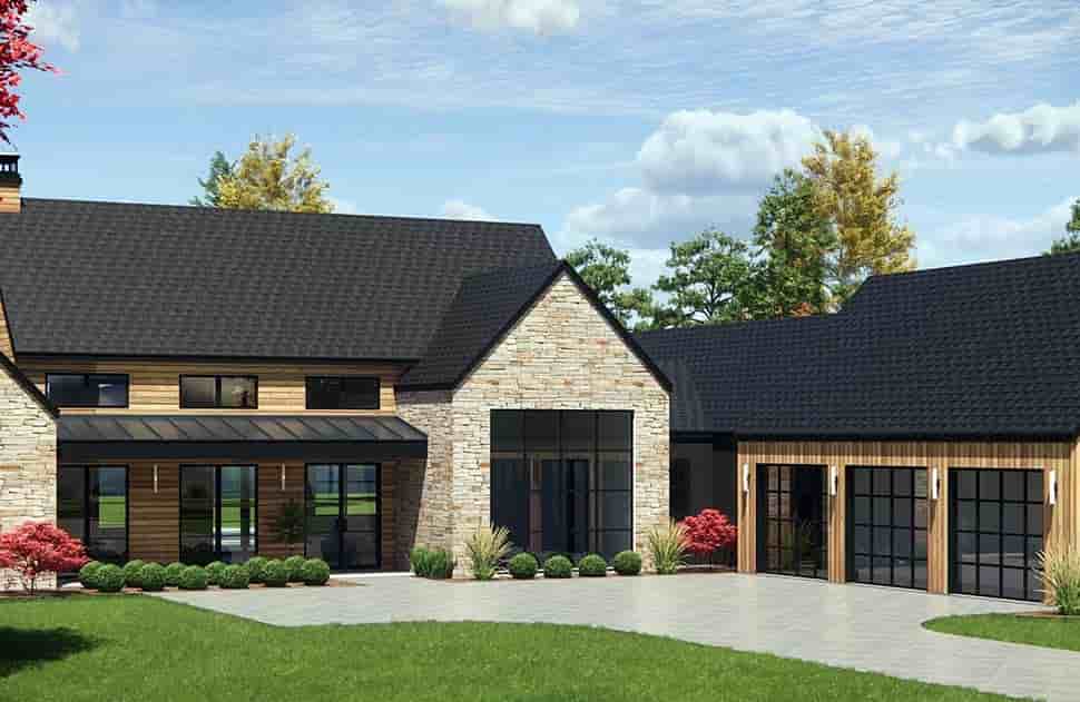Contemporary, Farmhouse, Ranch House Plan 84113 with 4 Beds, 4 Baths, 3 Car Garage Picture 3