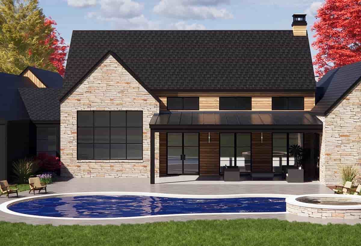Contemporary, Farmhouse, Ranch House Plan 84113 with 4 Beds, 4 Baths, 3 Car Garage Picture 4