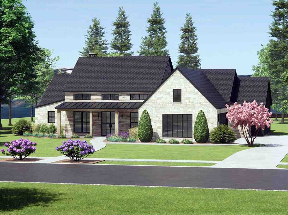 Contemporary, Ranch House Plan 84116 with 4 Beds, 5 Baths Picture 1
