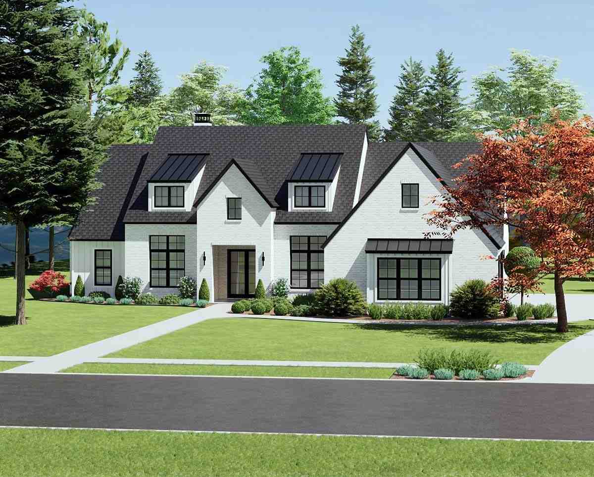 French Country, Ranch House Plan 84117 with 4 Beds, 5 Baths, 3 Car Garage Picture 1