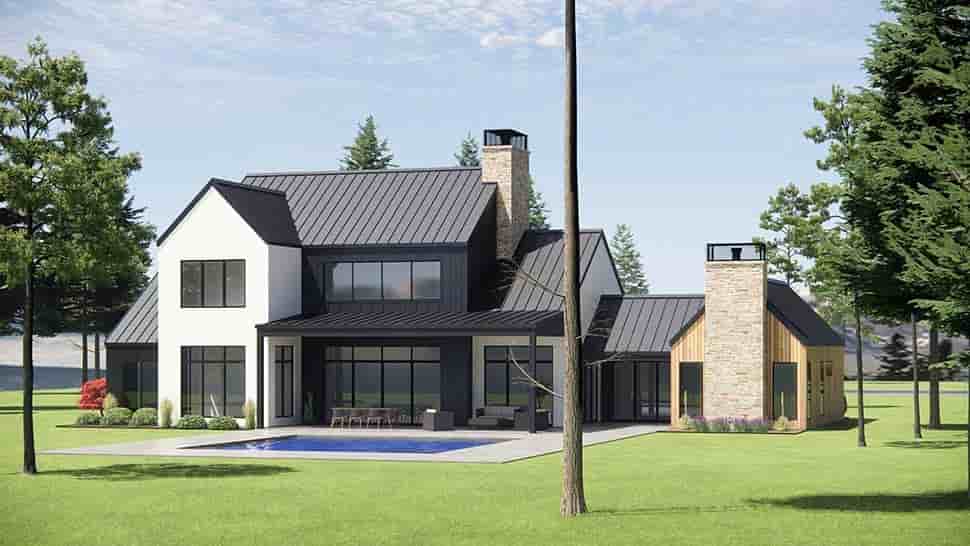 Contemporary House Plan 84120 with 4 Beds, 5 Baths, 3 Car Garage Picture 4