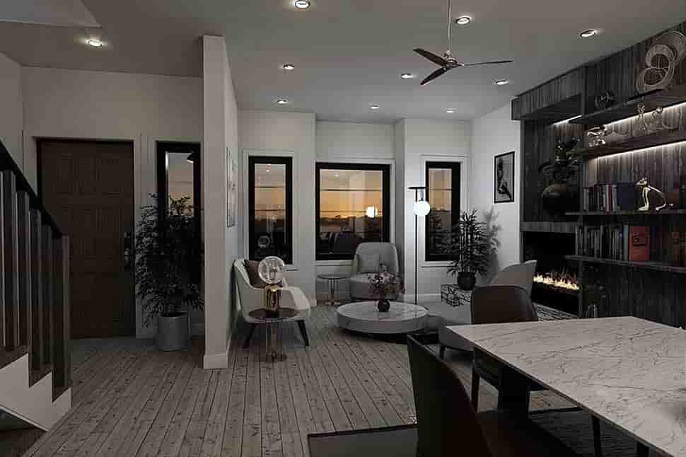 Contemporary, European Multi-Family Plan 84630 with 8 Beds, 9 Baths Picture 3