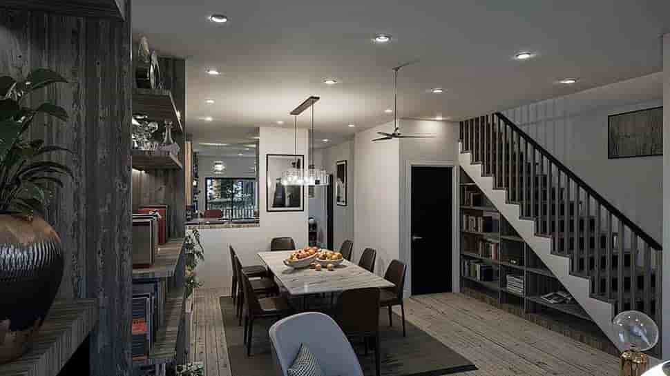 Contemporary, European Multi-Family Plan 84630 with 8 Beds, 9 Baths Picture 4