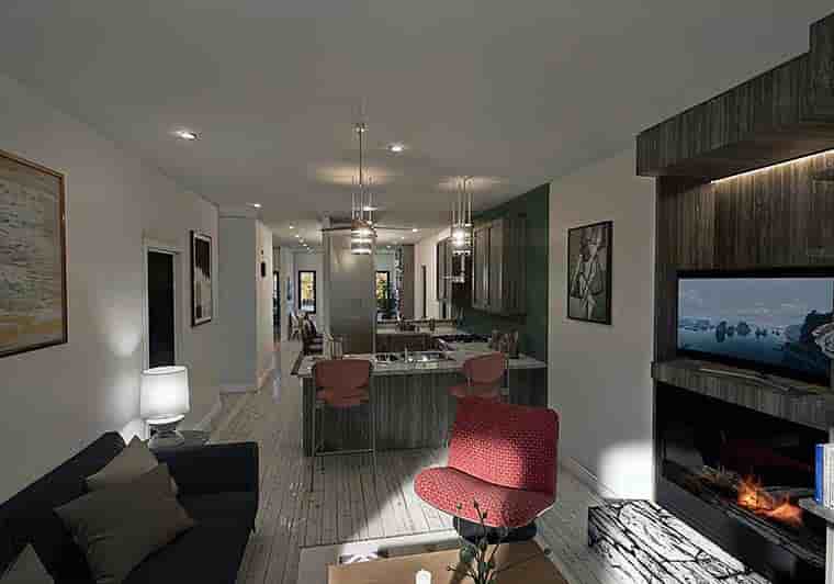 Contemporary, European Multi-Family Plan 84634 with 5 Beds, 6 Baths Picture 5
