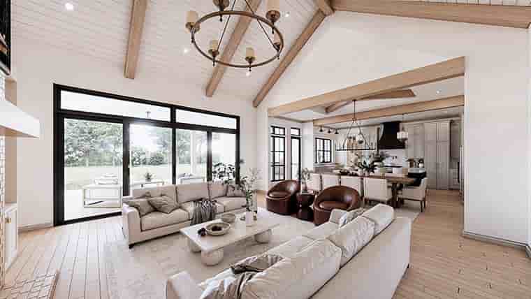 Contemporary, Farmhouse, New American House Plan 84702 with 4 Beds, 5 Baths, 3 Car Garage Picture 5