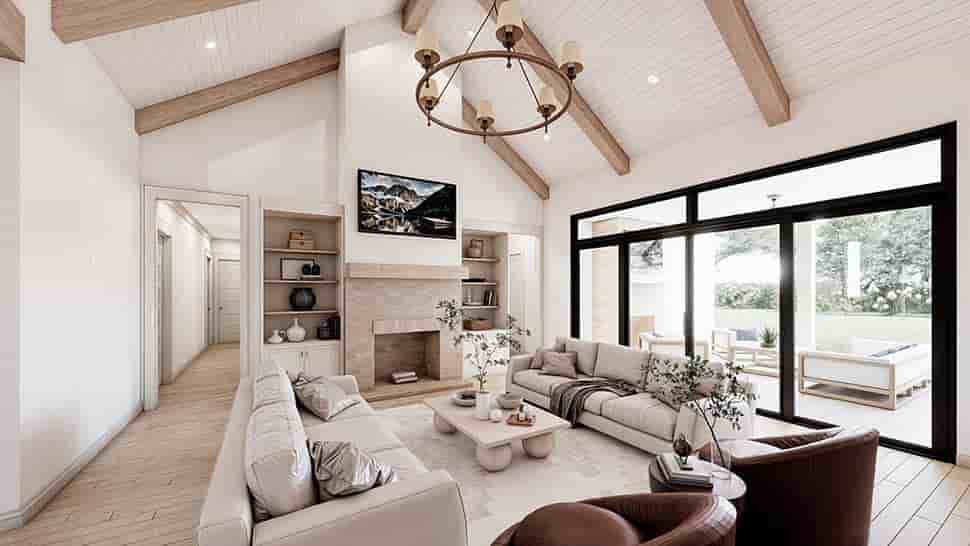 Contemporary, Farmhouse, New American House Plan 84702 with 4 Beds, 5 Baths, 3 Car Garage Picture 6
