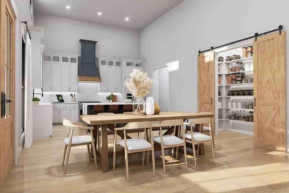 Barndominium, Farmhouse House Plan 84710 with 3 Beds, 2 Baths, 2 Car Garage Picture 4