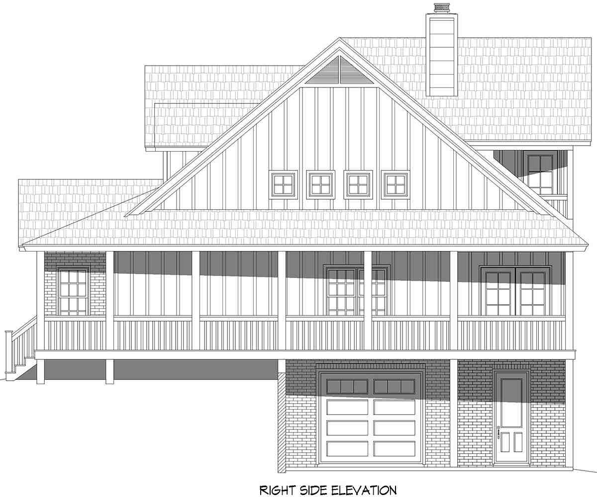 Cabin, Country, Farmhouse, Traditional House Plan 84804 with 3 Beds, 3 Baths, 2 Car Garage Picture 1
