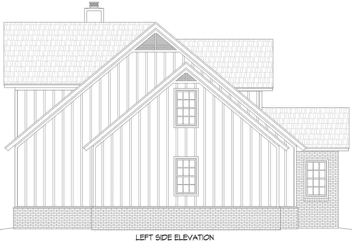 Cabin, Country, Farmhouse, Traditional House Plan 84804 with 3 Beds, 3 Baths, 2 Car Garage Picture 2