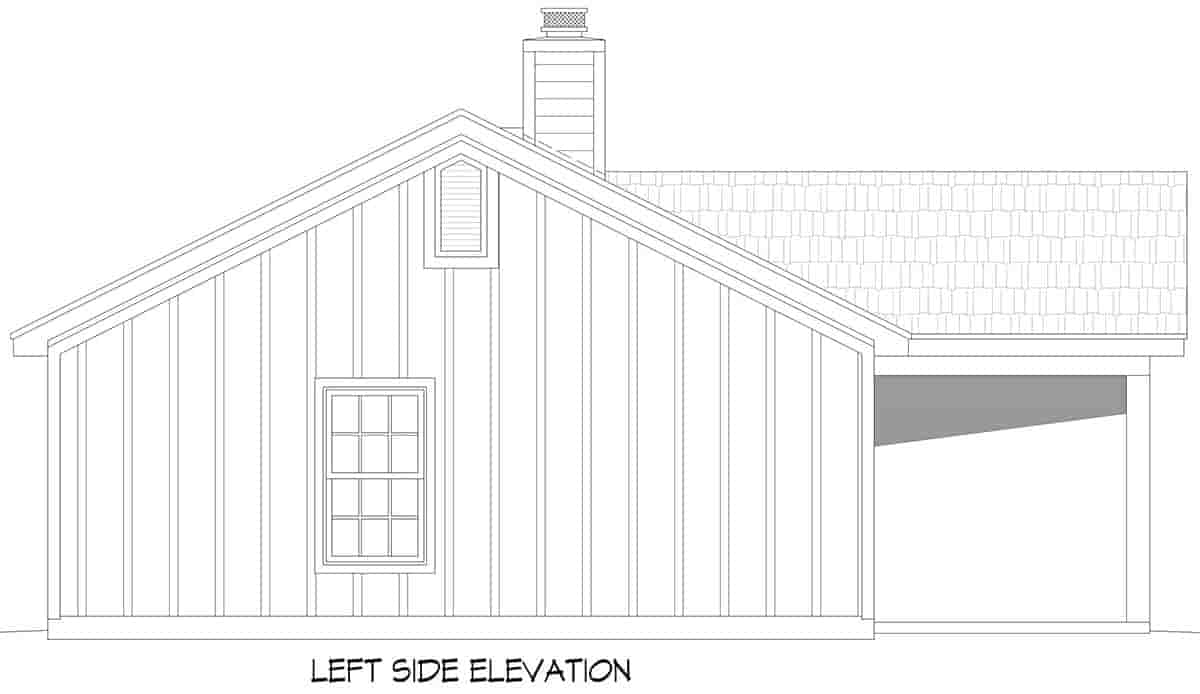 Country, Craftsman, Farmhouse, Ranch House Plan 84805 with 3 Beds, 2 Baths, 2 Car Garage Picture 2