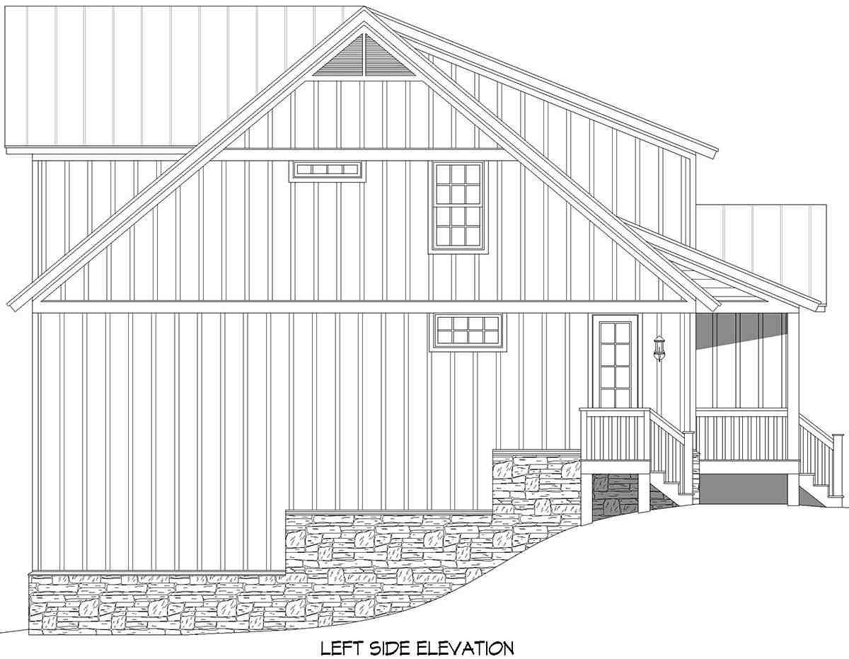 Cottage, Country, Craftsman House Plan 84807 with 3 Beds, 3 Baths Picture 2