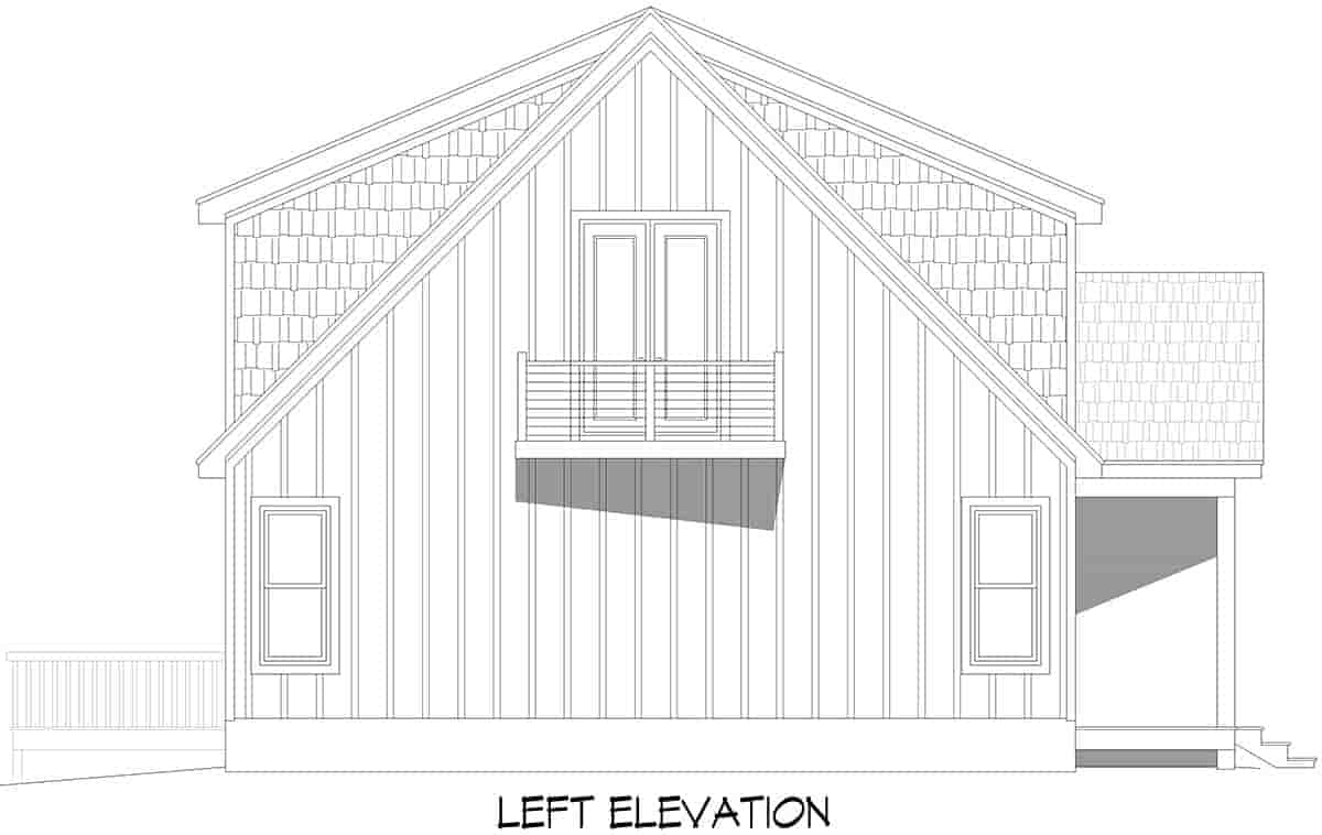 Cabin, Country, Prairie House Plan 84819 with 4 Beds, 3 Baths Picture 2