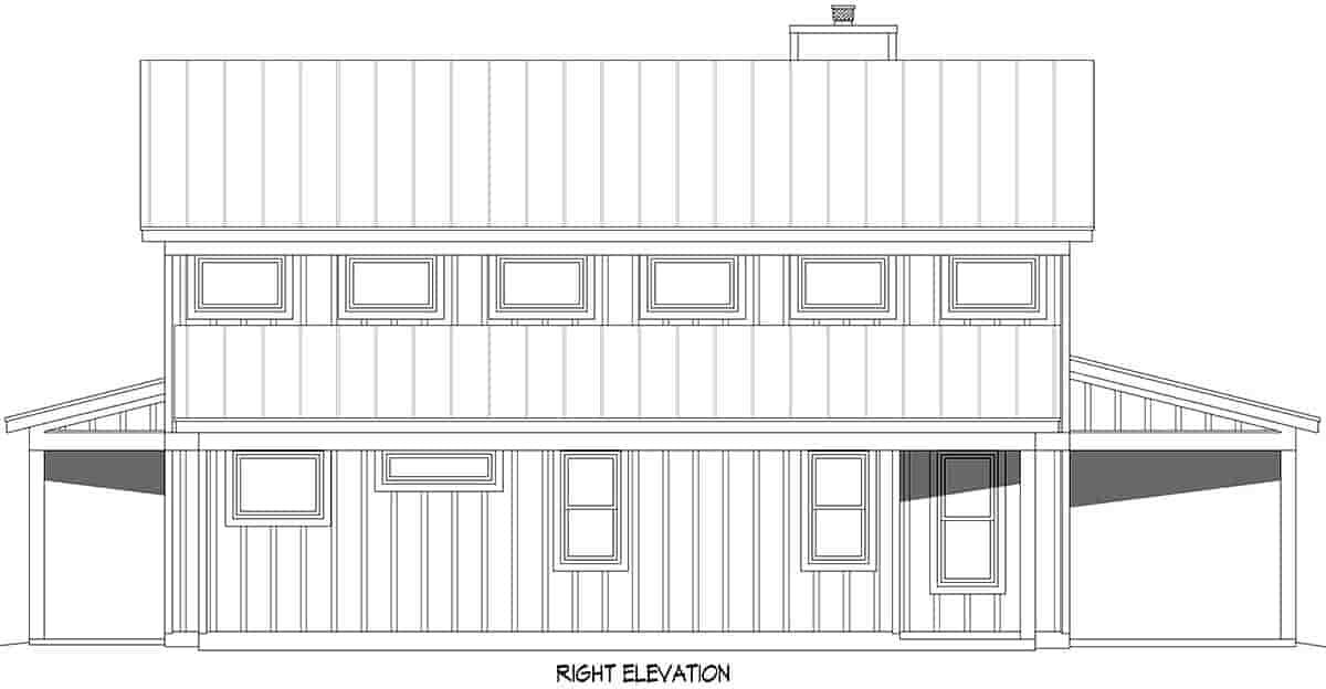 Barndominium, Country, Farmhouse House Plan 84847 with 4 Beds, 3 Baths Picture 1
