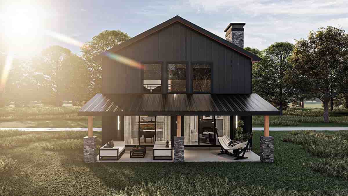 Barndominium, Country, Craftsman, Southern House Plan 84926 with 2 Beds, 3 Baths, 1 Car Garage Picture 1