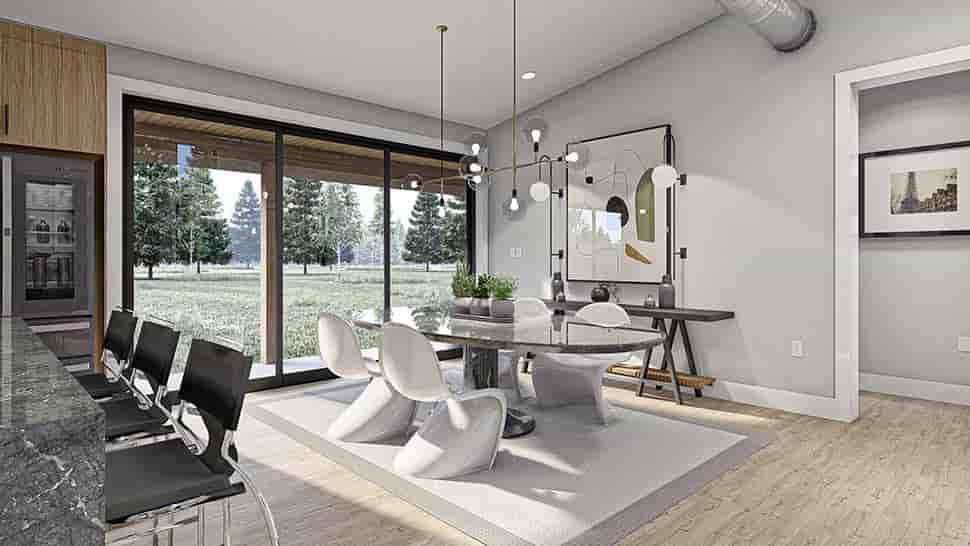 Barndominium, Modern House Plan 84934 with 3 Beds, 3 Baths, 4 Car Garage Picture 11