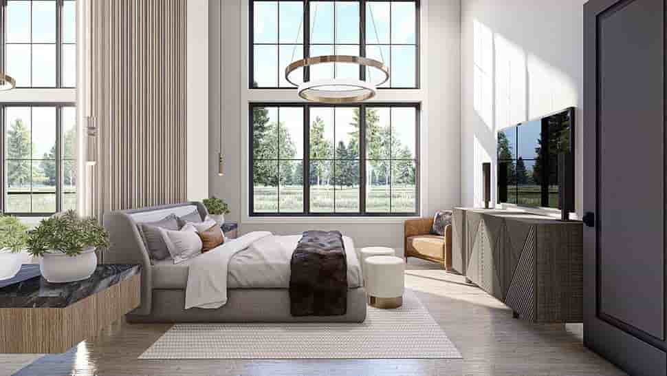 Barndominium, Modern House Plan 84934 with 3 Beds, 3 Baths, 4 Car Garage Picture 15