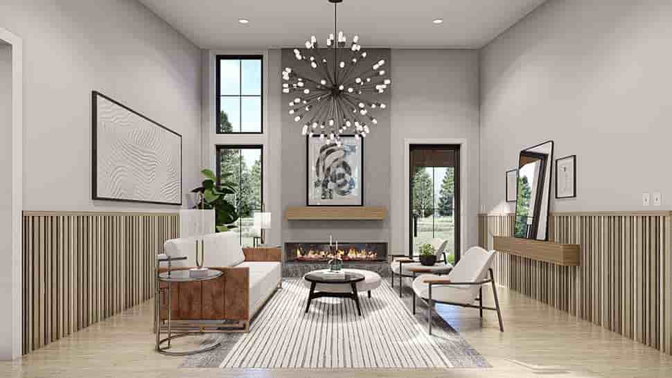 Barndominium, Modern House Plan 84934 with 3 Beds, 3 Baths, 4 Car Garage Picture 7
