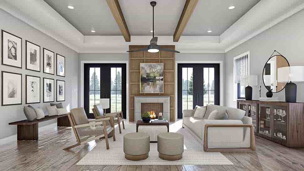 Contemporary, Modern House Plan 84944 with 2 Beds, 2 Baths, 3 Car Garage Picture 13