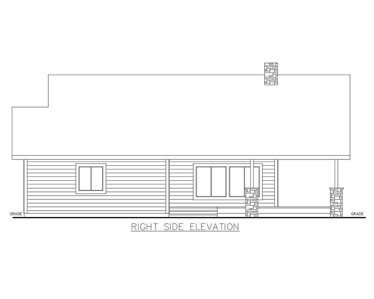 Cabin, Contemporary, Ranch House Plan 85129 with 2 Beds, 2 Baths Picture 1