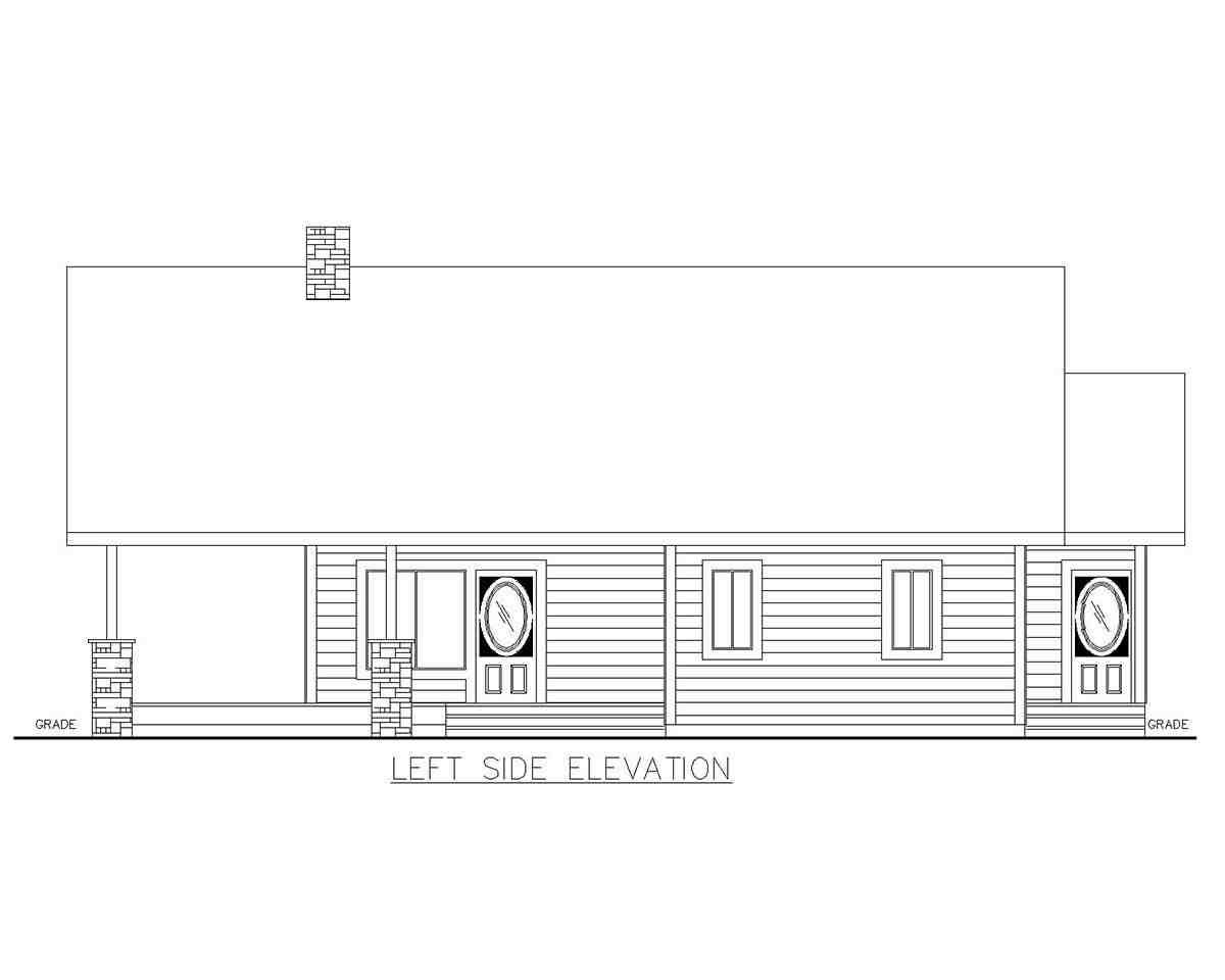 Cabin, Contemporary, Ranch House Plan 85129 with 2 Beds, 2 Baths Picture 2