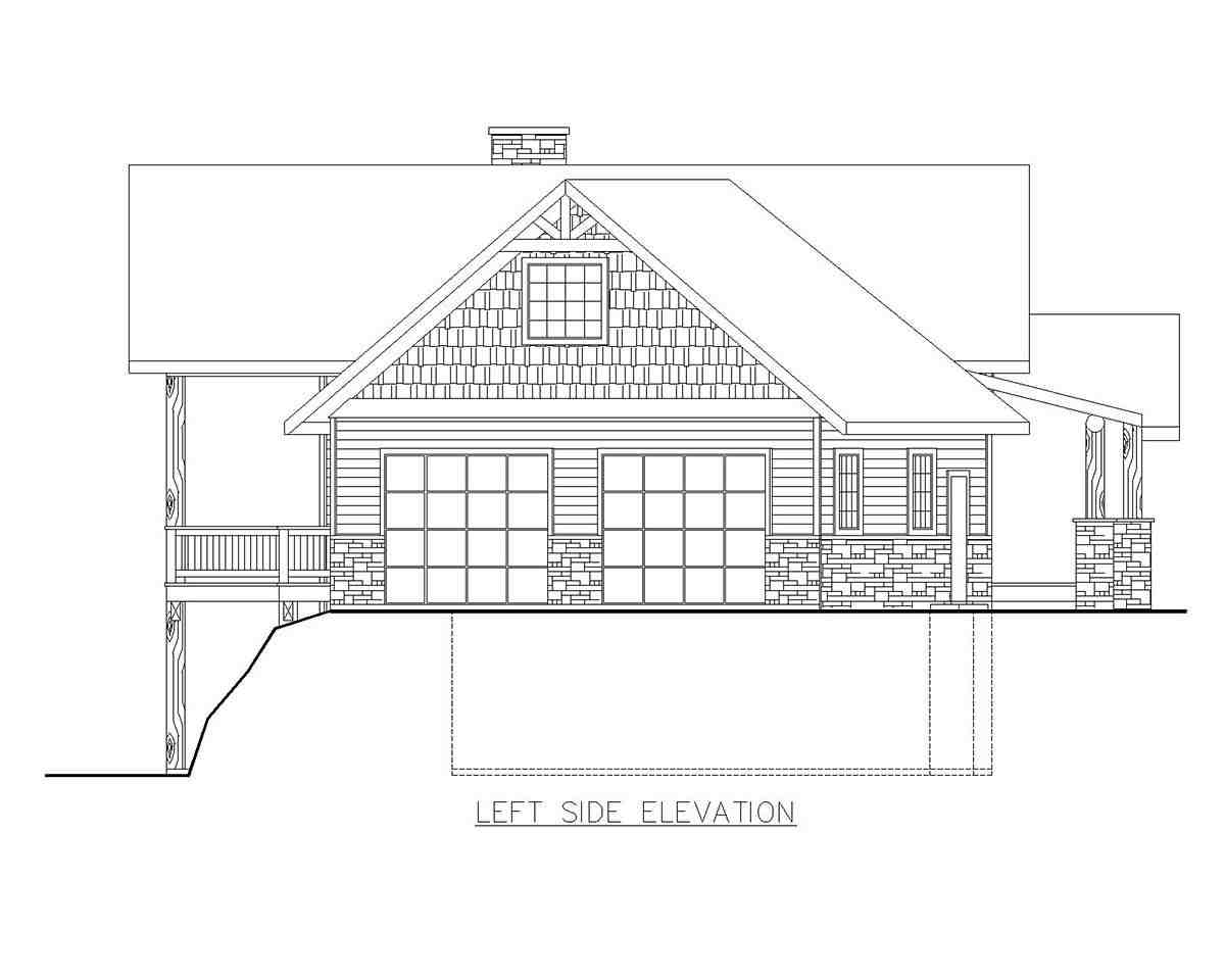 Craftsman, Traditional House Plan 85167 with 4 Beds, 3 Baths, 2 Car Garage Picture 2