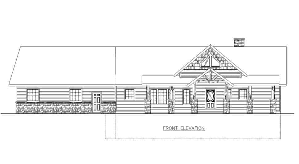 Craftsman, Traditional House Plan 85167 with 4 Beds, 3 Baths, 2 Car Garage Picture 3