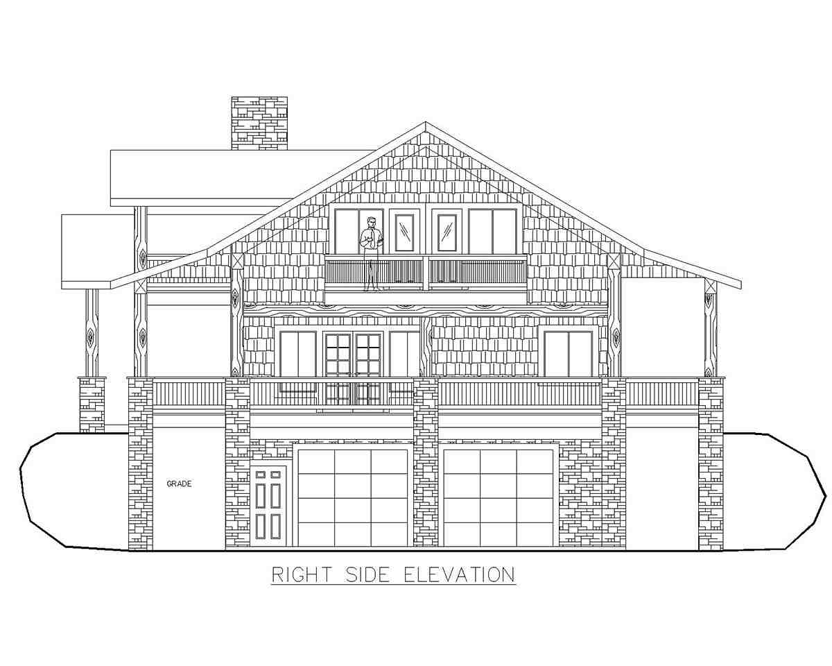 Craftsman House Plan 85208 with 3 Beds, 3 Baths, 2 Car Garage Picture 1