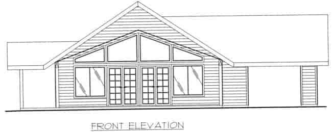 House Plan 85312 with 1 Beds, 1 Baths, 1 Car Garage Picture 2