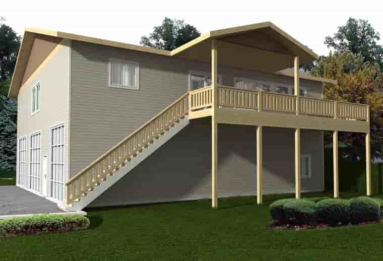 3 Car Garage Apartment Plan 85330 with 3 Beds, 2 Baths Picture 2