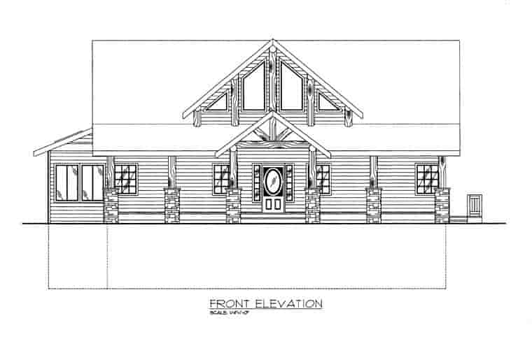 House Plan 85364 with 3 Beds, 3 Baths, 2 Car Garage Picture 1