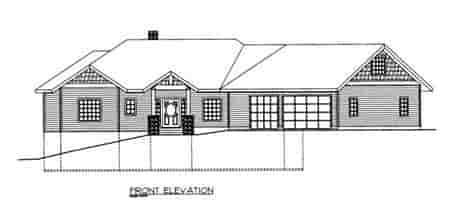 House Plan 85819 with 5 Beds, 3 Baths, 3 Car Garage Picture 3