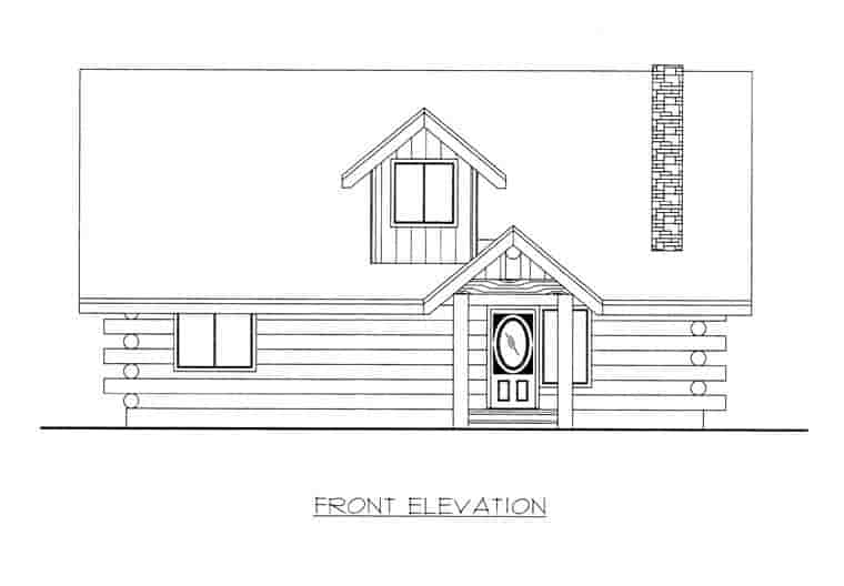 Log House Plan 85871 with 2 Beds, 2 Baths Picture 1